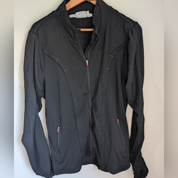 Athleta Black Love Zip Up Jacket Size XL - Picture 2 of 5